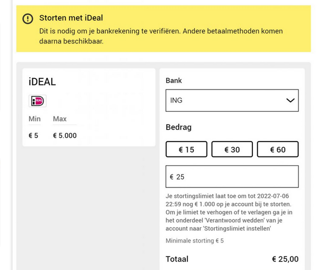 Storten Unibet